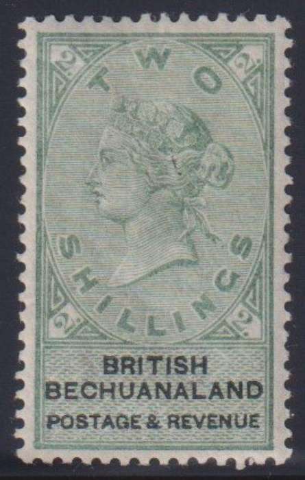 BECHUANALAND 1887 2/- SUPERB MINT - SACC 16 CV R1800