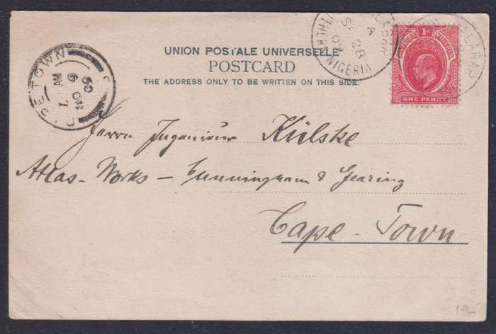INDIA, CEYLON, S.NIGERIA QVIC & KEV11 POSTCARDS AND COVER