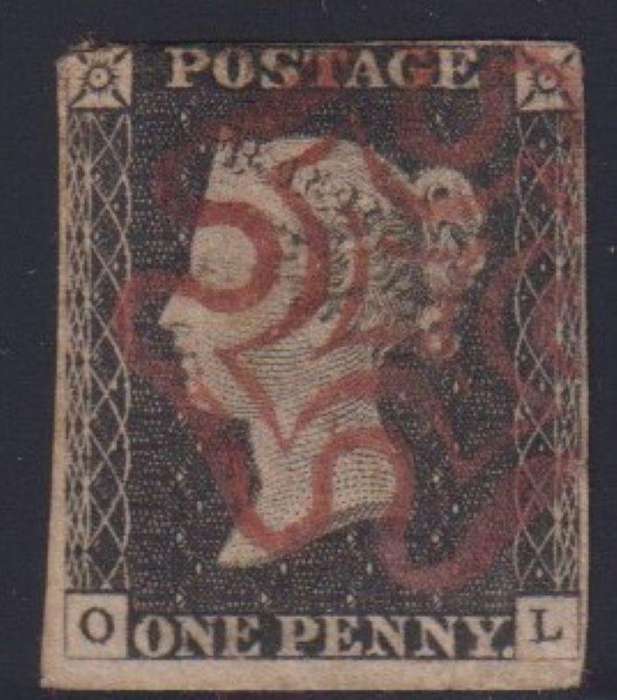 GREAT BRITAIN 1840 1d BLACK USED