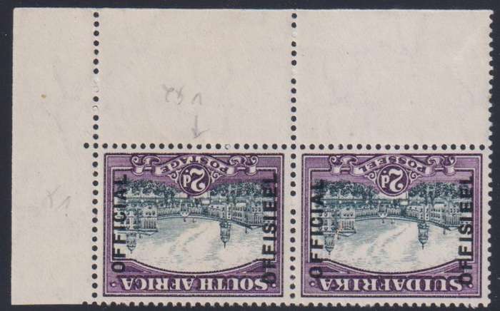 SA 1930 2d OFFICIAL  "INVERTED WATERMARK" SUPERB LIGHTLY HINGED MINT   - SACC O15d - CV R1700