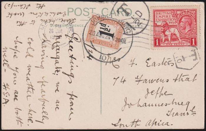 UNION POSTAGE DUES ON INCOMING COVERS/CARDS - SUPERB LOT