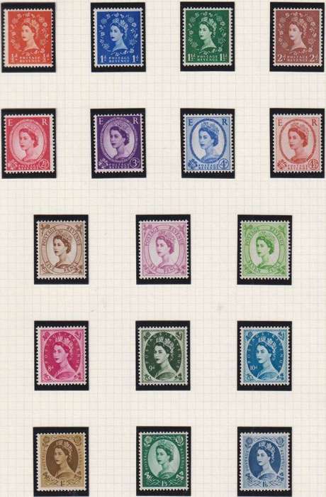 GB QE11 DEFINS UNMOUNTED MINT COLLECTION INCLUDING HIGH VALUES - CV £375