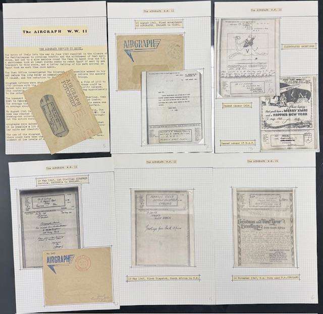 SA TERRIFIC WW2  AIRGRAPH  COLLECTION