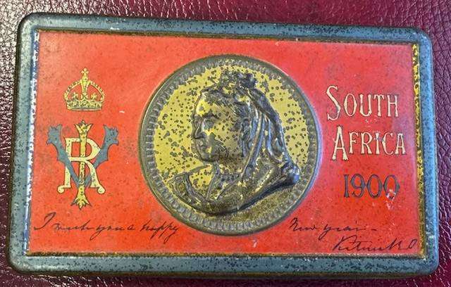 ANGLO BOER WAR CHOCOLATE TIN 1900