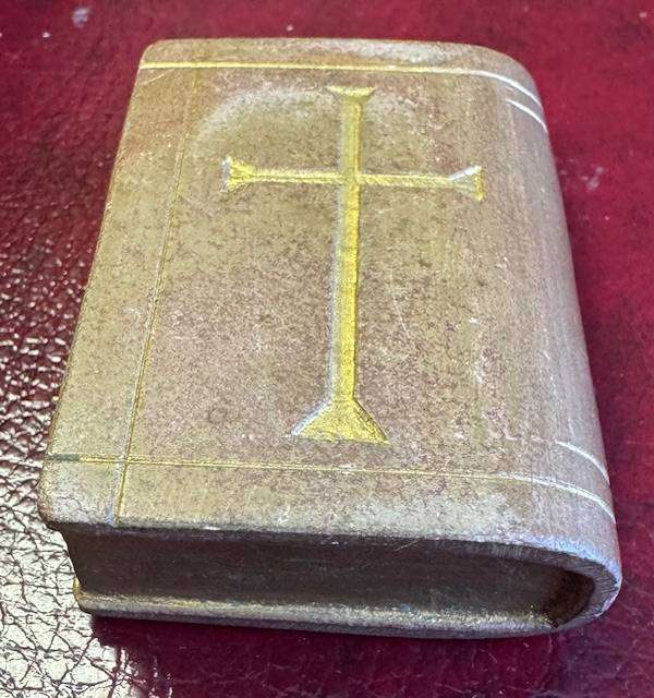 ANGLO BOER WAR POW BIBLE WITH KRUGER 1/-