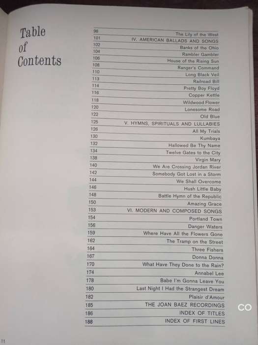 Joan Boaz Songbook