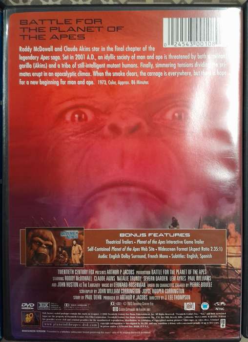 Planet of the Apes - The Evolution collection 6 DVD set