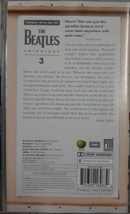 The Beatles - Anthology 8 x VHS Box Set (plus Anthology vol1 2cd set)