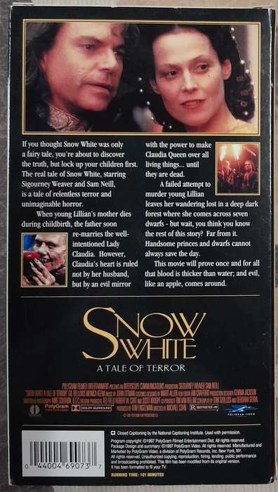 Snow White - A Tale of Terror VHS (NTSC format) Sigourney Weaver / Sam Neill