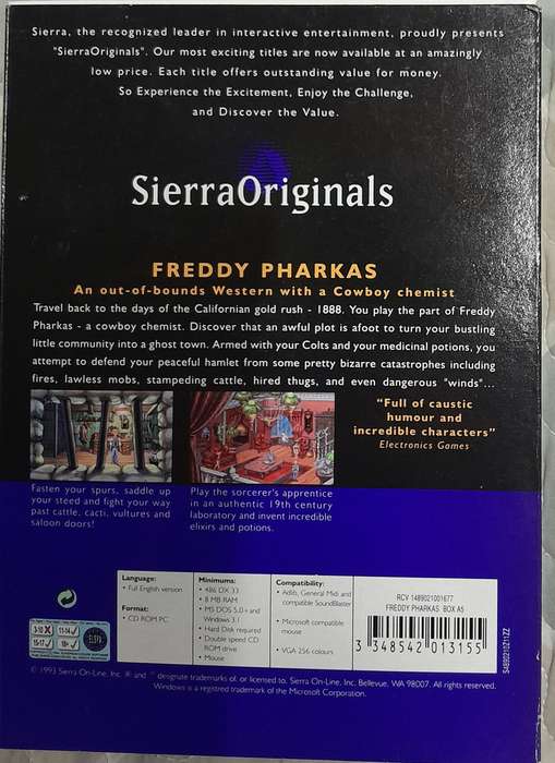 Freddy Pharkas - Frontier Pharmacist PC Adventure Game (Sierra Originals)
