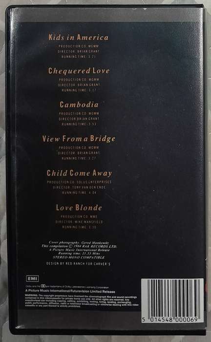 Kim Wilde - The Video Collection VHS