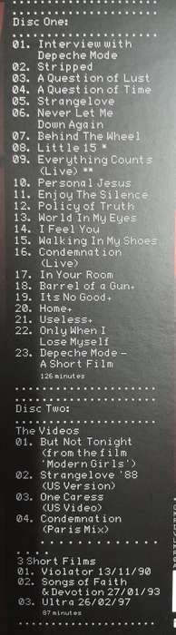 Depeche Mode Limited Edition 2 DVD Box Set (One Night in Paris / The Videos 86 - 98)