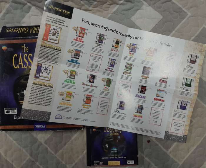The Cassandra Galleries Big Box PC Adventure Game