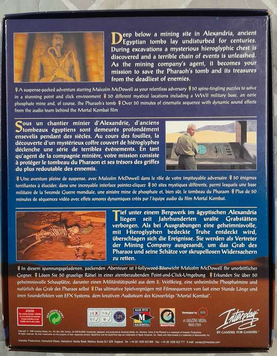 Mummy - Tomb of the Pharaoh PC Big Box Adventure Game