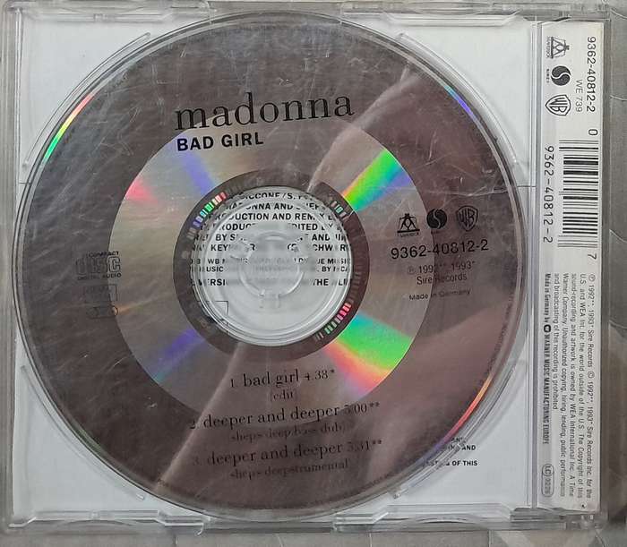 Madonna - Bad Girl CD Single