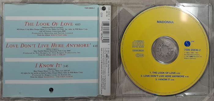 Madonna - The Look of Love CD Single