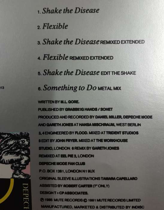 Depeche Mode - Shake The Disease CDsingle (6 tracks)