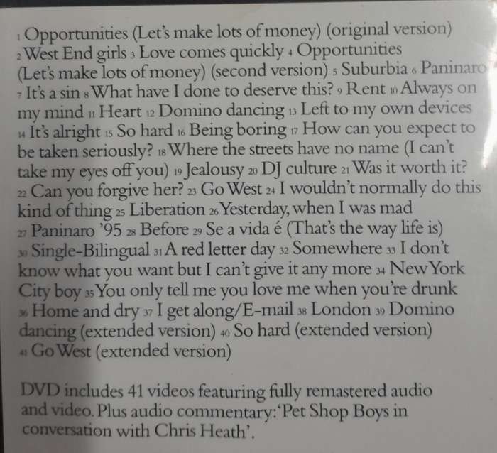 Pet Shop Boys - PopArt DVD
