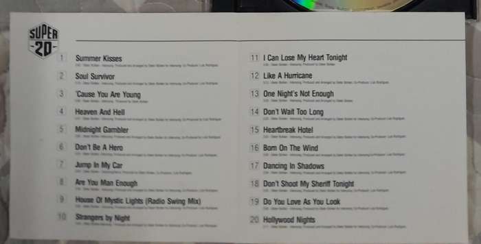 C.C. Catch - Super 20 CD (CC Catch, Modern Talking, Dieter Bohlen, Blue System)