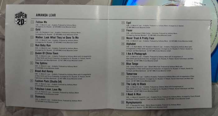 Amanda Lear - Super 20 CD