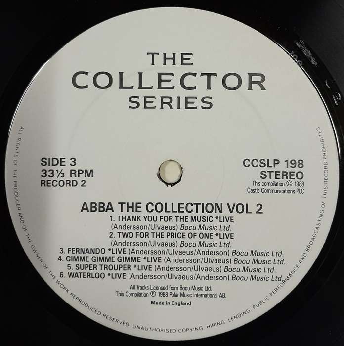 ABBA - The Collection Volume 2 (1988 2lp set)