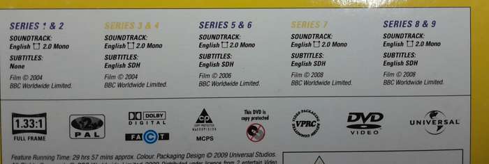 Hi-De-Hi! - Complete series 1 to 9 (13 DVD box set)