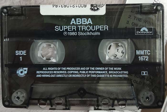 ABBA - Super Trouper (1992 Success issue) cassette