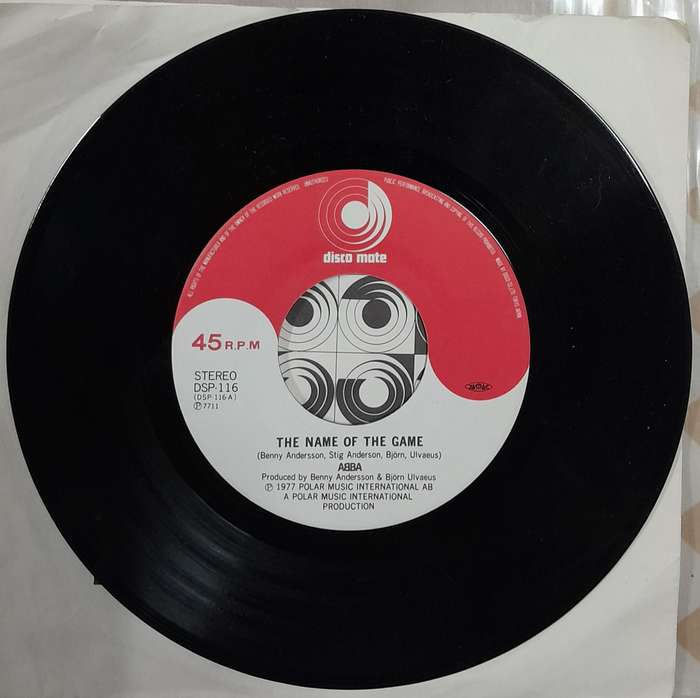 ABBA - The Name Of The Game 7" single (Japanese Pressing)