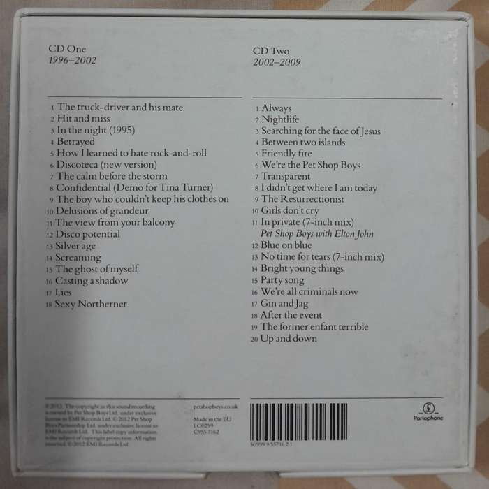 Pet Shop Boys - Format (b-sides and bonus tracks 1996 - 2009) 2 disc box set