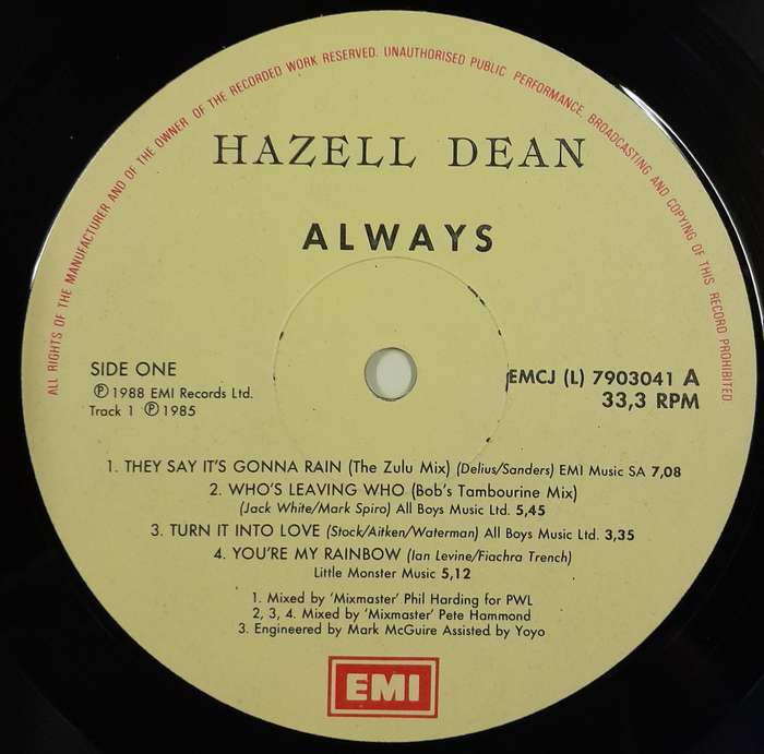 Hazell Dean - Always LP