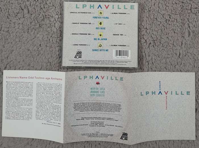 Alphaville - The Singles Collection CD (1988 USA compilation)