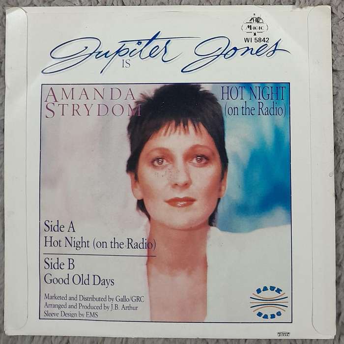 Amanda Strydom (Jupiter Jones) - Hot Night (On The Radio) 7" single (from the tv series Westgate)