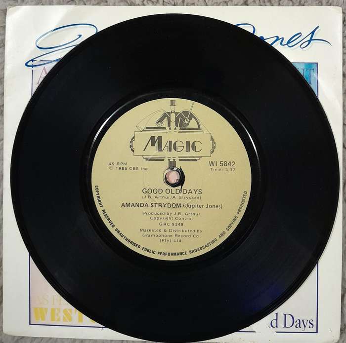 Amanda Strydom (Jupiter Jones) - Hot Night (On The Radio) 7" single (from the tv series Westgate)