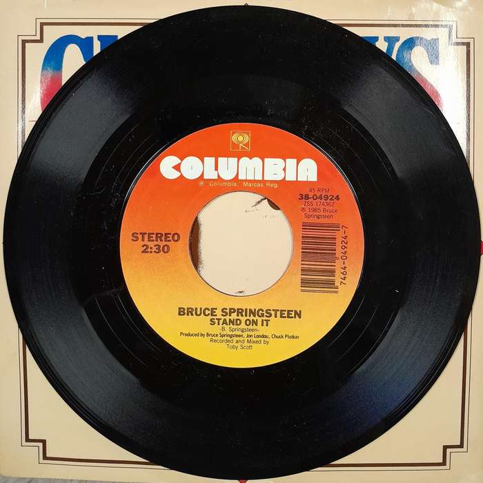 Bruce Springsteen - Glory Days 7" single (promo stamped)