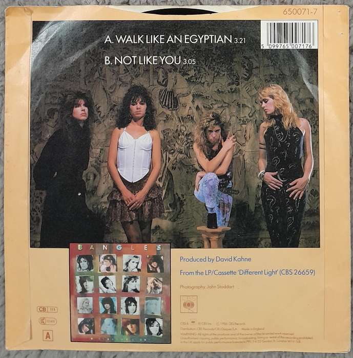 Bangles - Walk Like An Egyptian 7" single