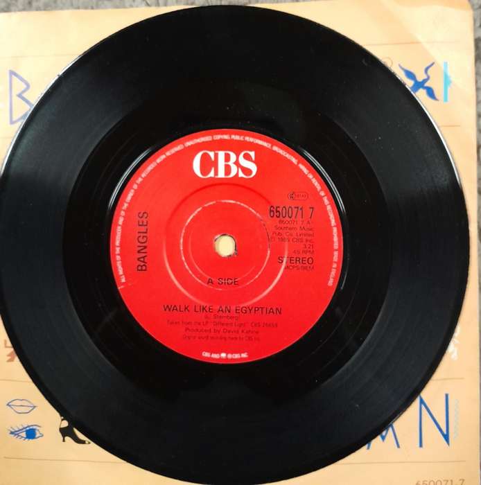 Bangles - Walk Like An Egyptian 7" single