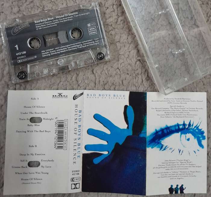 Bad Boys Blue - House of Silence cassette (1991 German pressing)