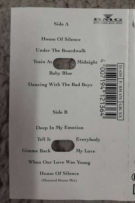 Bad Boys Blue - House of Silence cassette (1991 German pressing)
