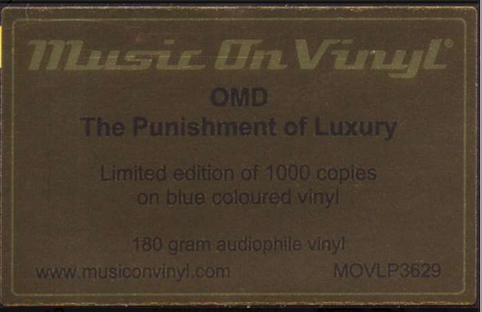 OMD - The Punishment of Luxury LP (Ltd edition blue vinyl 2024)