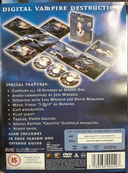 Buffy The Vampire Slayer - Season 1 (3dvd set)