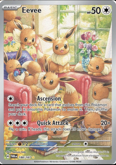 Eevee #188 Pokemon Twilight Masquerade