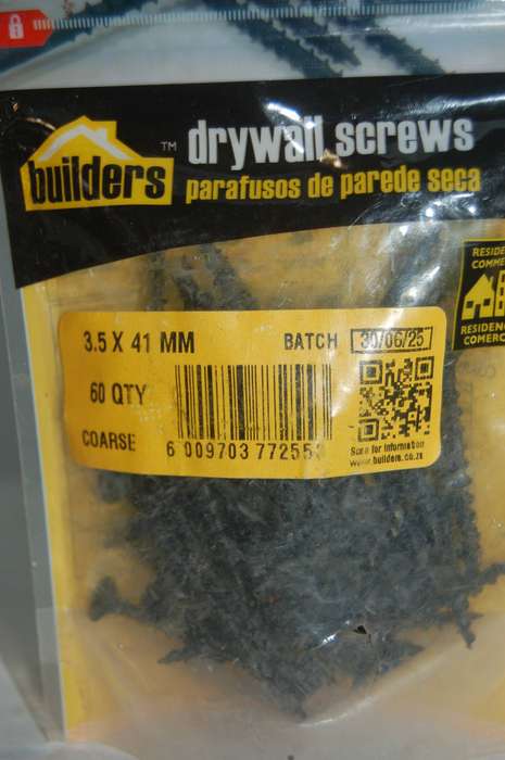 DRY WALL SCREWS (3.5mm x 41mm) 60