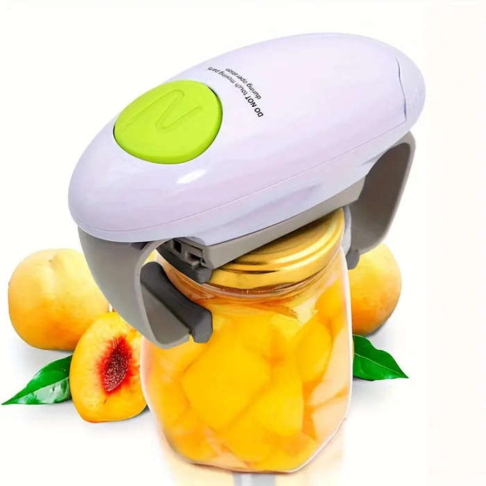 One-Touch Jar Opener  Easy Grip Power Tool for Weak or Arthritic Hands
