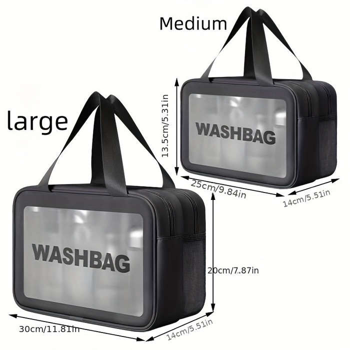 Chic PU waterproof makeup bag large capacity but Ryan's dry and wet separation