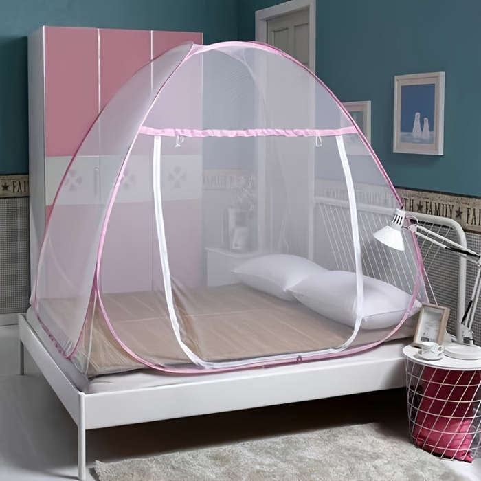 150cm x 200cm Pop-Up Mosquito Net Tent Portable Double Door Zipper Separate From The B