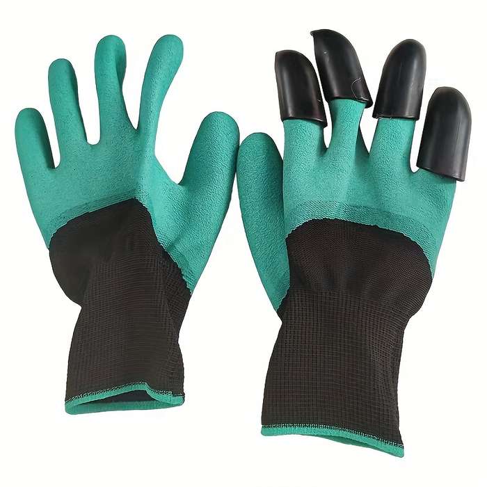Waterproof Garden Gloves With Claws For Digging And Planting 1 Pair Puncture-Resistant Latex Gard