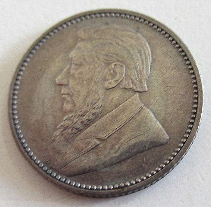 An 1897 ZAR Kruger 6d--excellent detail