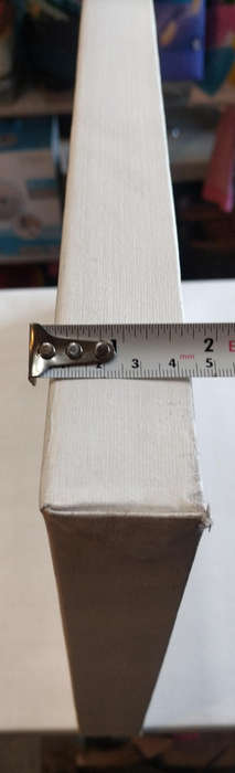 4 artist canvasses on wooden frames, various sizes