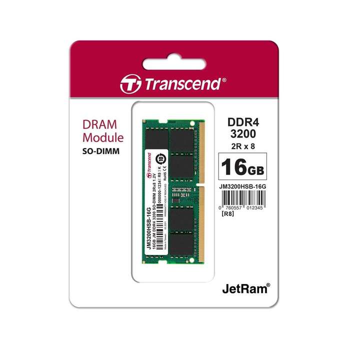 Transcend Jet Memory 16GB DDR4-3200 Notebook Ram