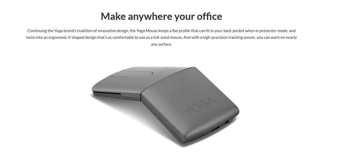 Lenovo Yoga Mouse with Laser Presenter IN VERY GOOD CONDITION